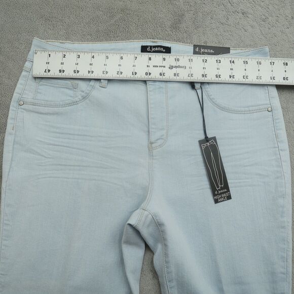 D. Jeans Women's Size 14 Blue High-Waist Ankle Modern Fit Denim 27" Inseam NWT - Picture 15 of 16
